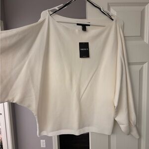 Forever 21 Dolman Sleeve Cream Sweater